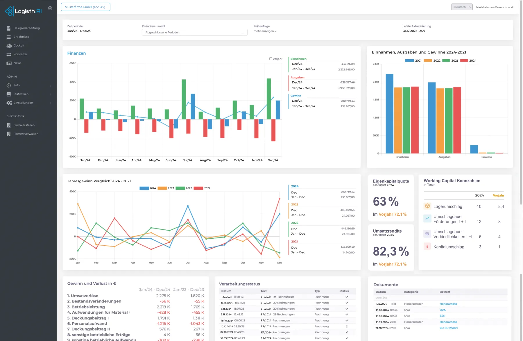 Logisth.AI Dashboard